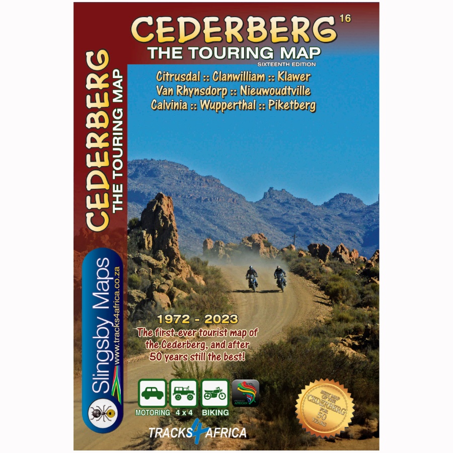 Slingsby Cederberg Touring Map 16th Edition