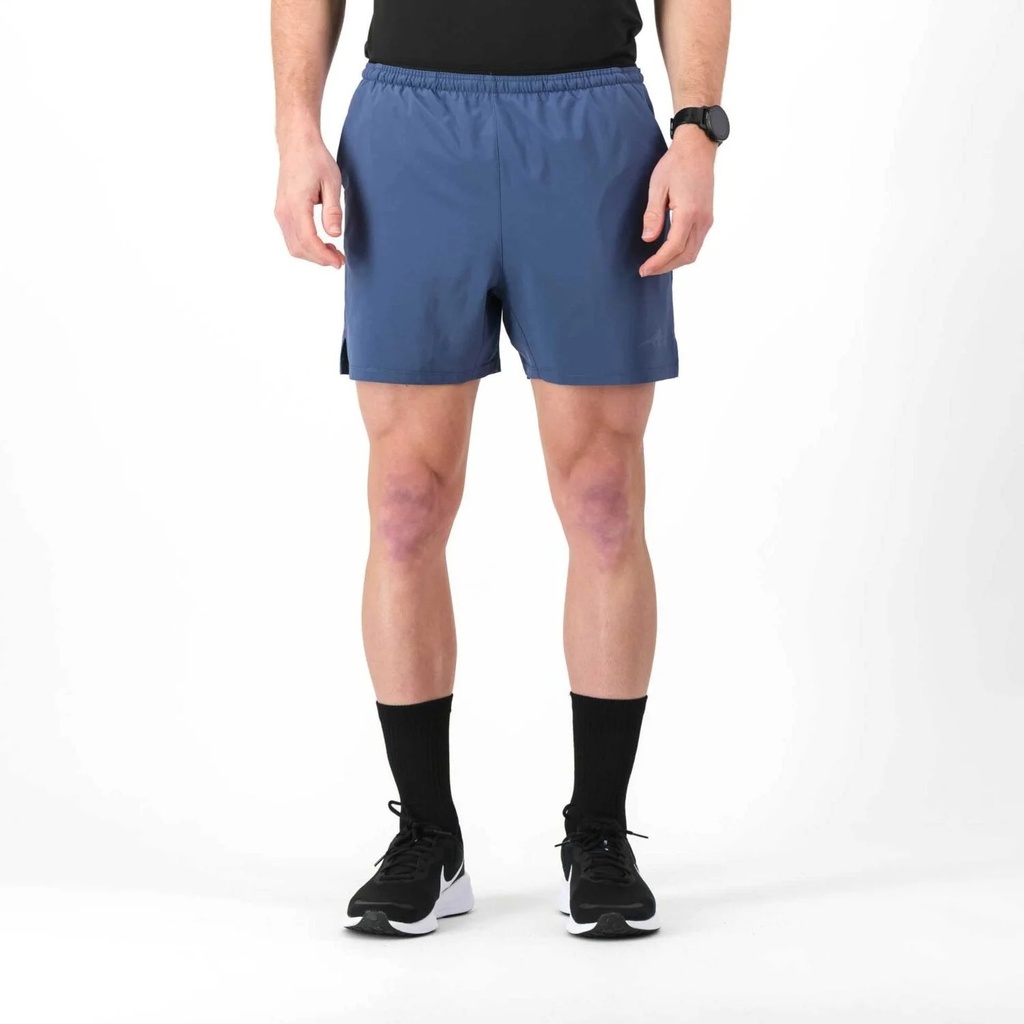 First Ascent Corefit 5" Running Shorts - Men's (Small, Blue Coast)