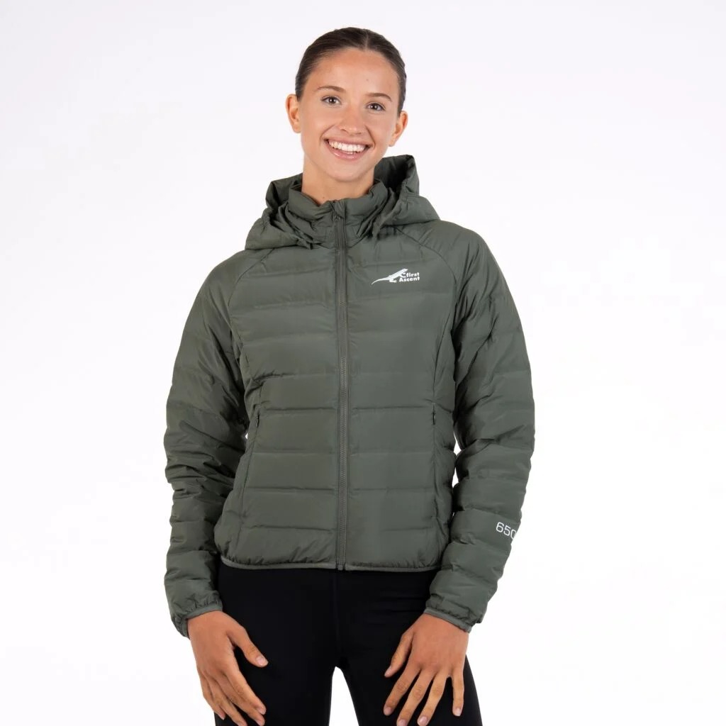 First Ascent Downtown Jacket - Ladies (Small, Dark Sage)