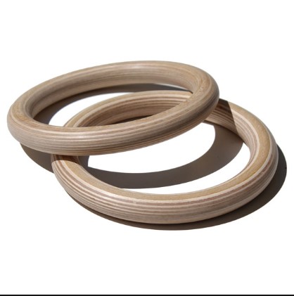 Gymnastic Rings - Wooden w/Straps