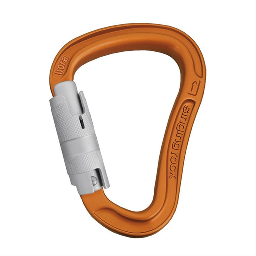 Singing Rock Bora Triple Lock Carabiner (Orange)