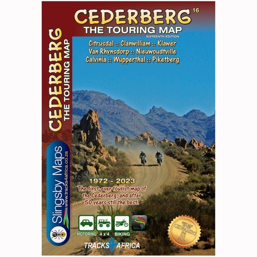 Slingsby Cederberg Touring Map 16th Edition