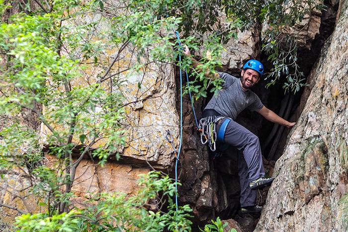 Murray Church - CityROCK JHB Shop Manager, climbing at Chosspile