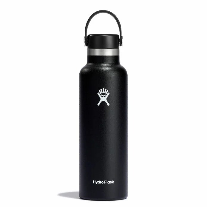 Hydro Flask Standard Mouth w/Flex Cap 21oz (Black)