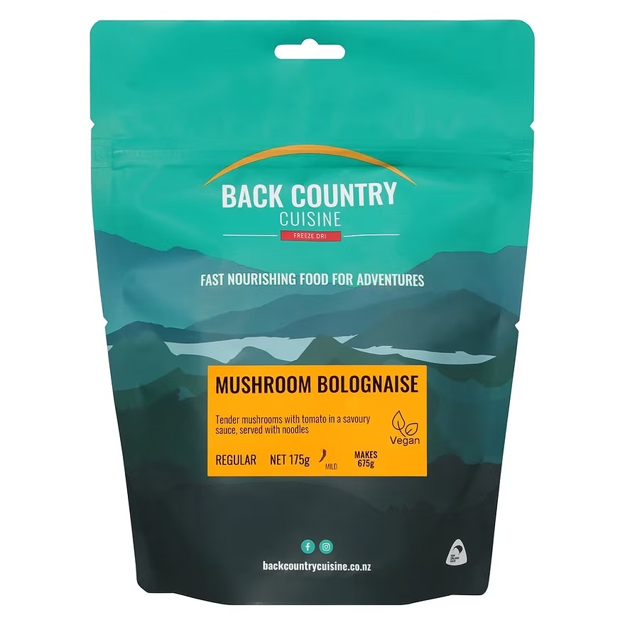 Back Country Cuisine: Mushroom Bolognaise (Vegan)