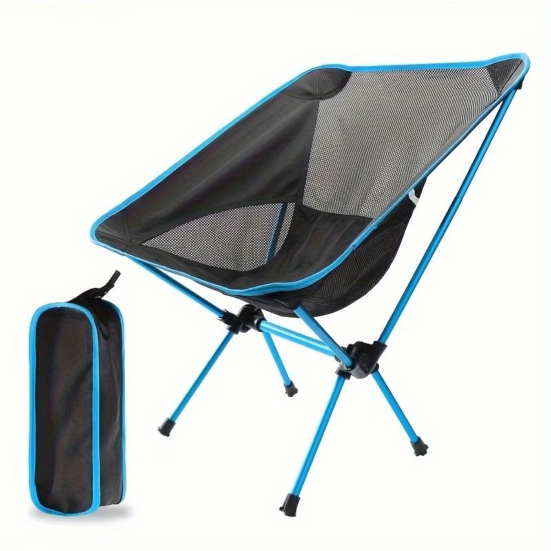 Lightweight Folding Camping Chair (Blue)