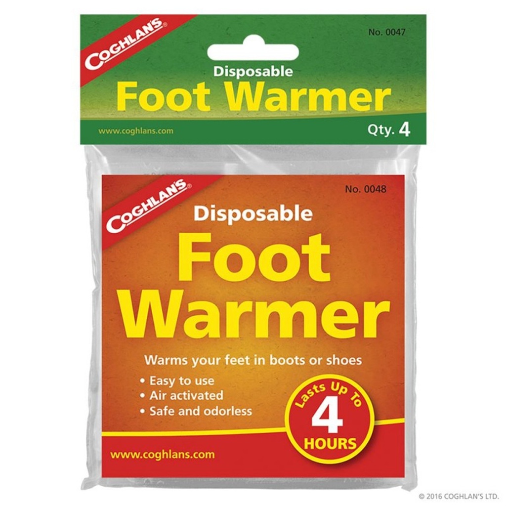 Coghlans Disposable Foot Warmers 4 Pack