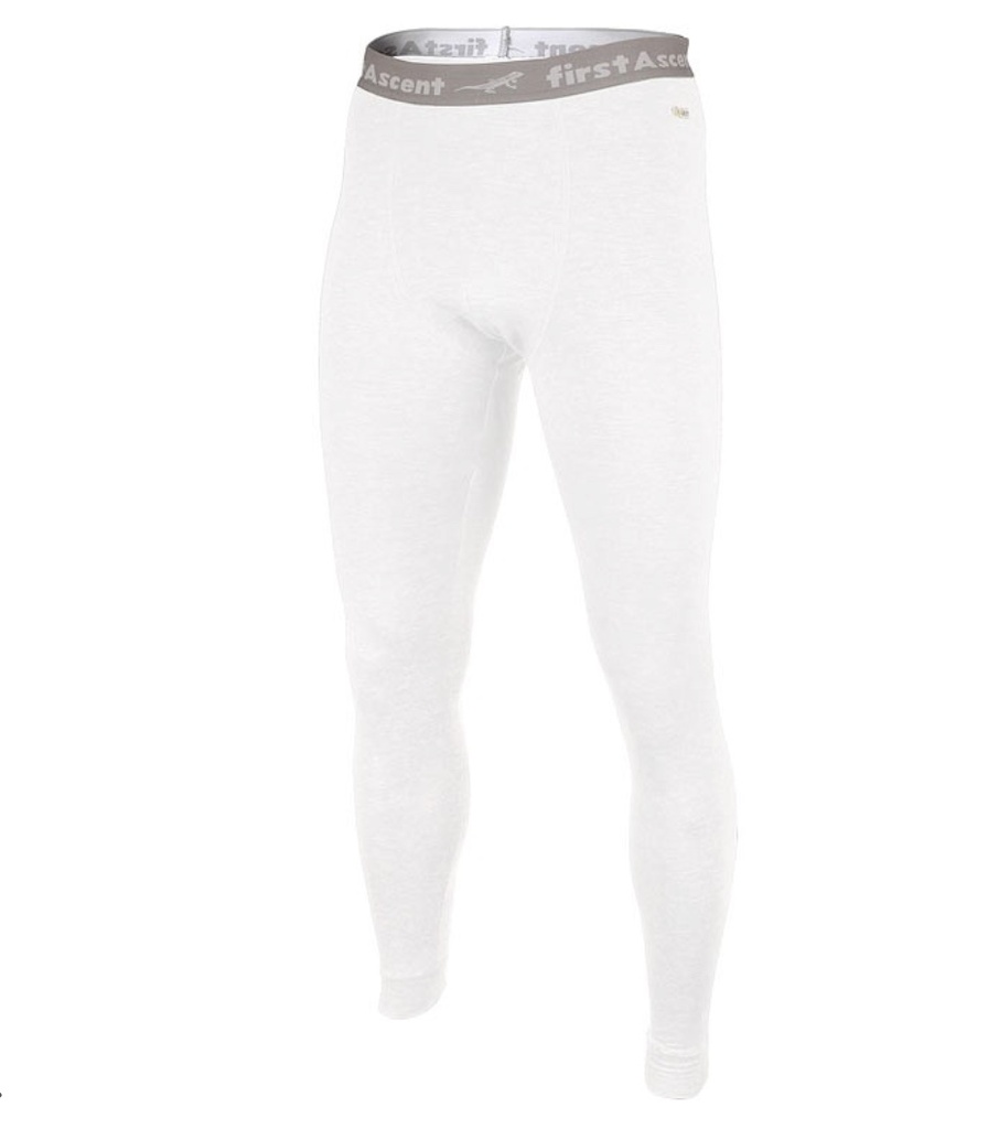 First Ascent Viloft Thermal Long Johns – Men's (Small, White)