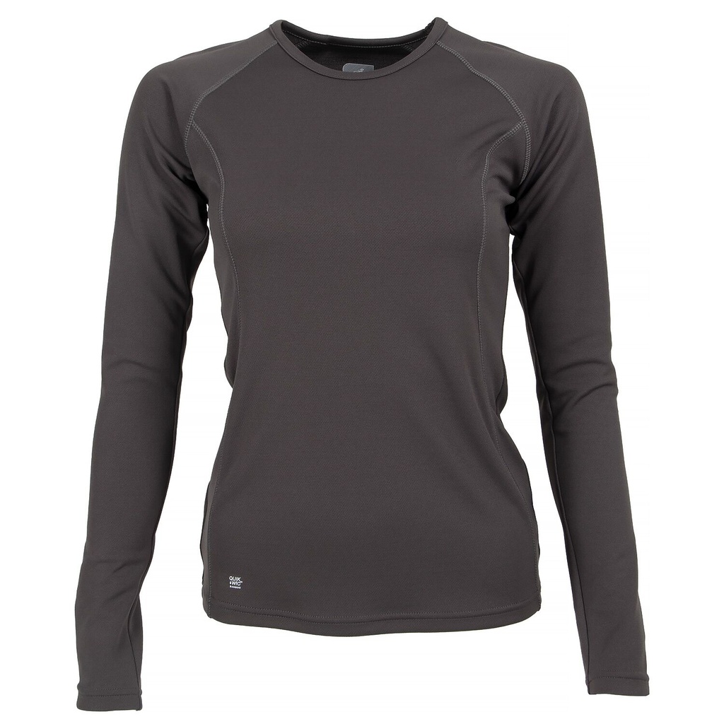 First Ascent Long Sleeve Bamboo Thermal Base Layer – Women's (Small, Performance Grey)