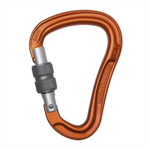 Singing Rock Bora Screwgate Carabiner (Orange)