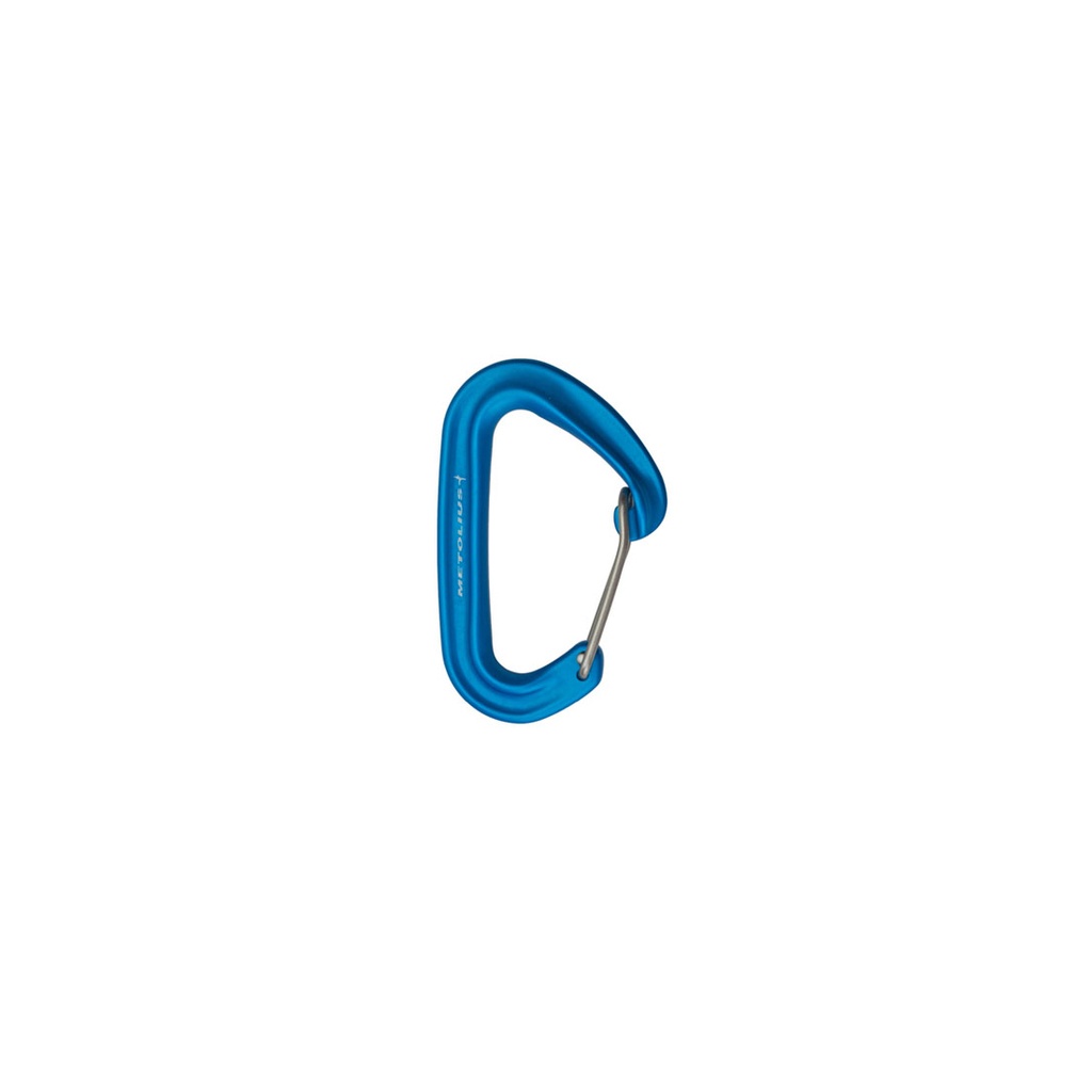 Metolius Bravo II Wiregate Quickdraw - 6-Inch Climbing Draw (Black/Blue, CE/UIAA Certified)