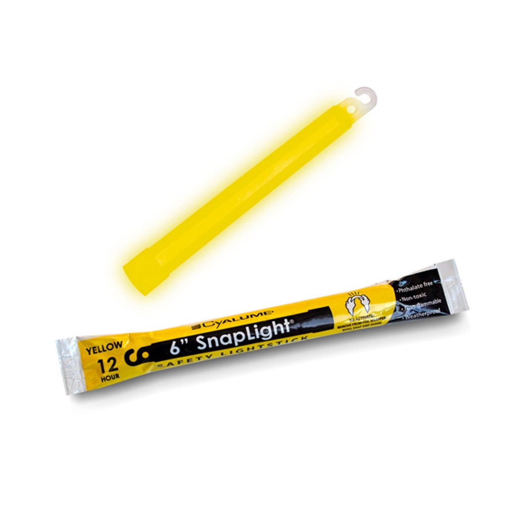 Cyalume SnapLight Lightsticks - 12hr (Yellow)