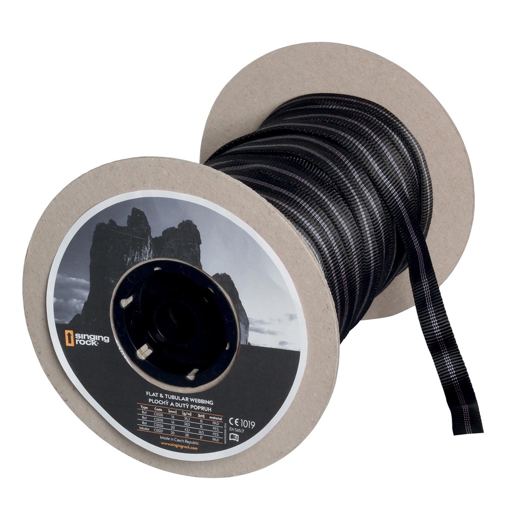 Singing Rock 20mm Webbing Black p/m