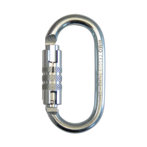 MMO Steel Oval Twist-Lock Carabiner 