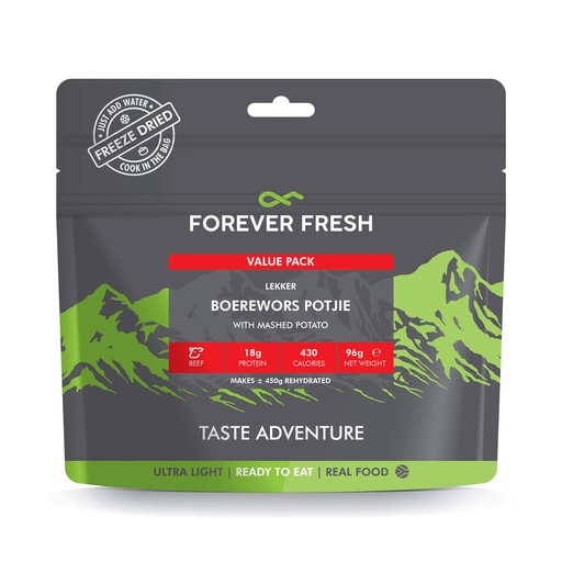 Forever Fresh - Boerewors Potjie with Mashed Potato - Value Pack